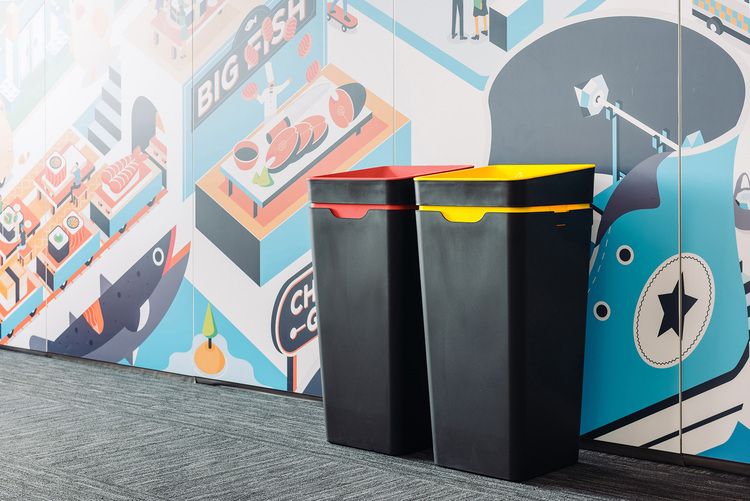 post-industrial PP recycled bins